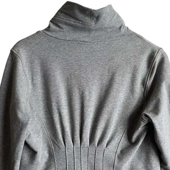 Lululemon Restore Wrap Heathered Medium Grey Size 6 Cozy French Terry - Picture 13 of 16